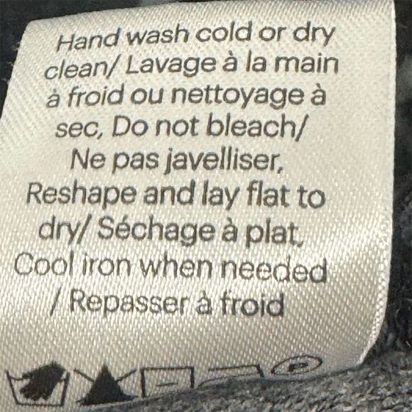 Krimson Klover XS Sweater Dress Black Gray Red Geometric Wool Blend Cowl Neck - Picture 8 of 8